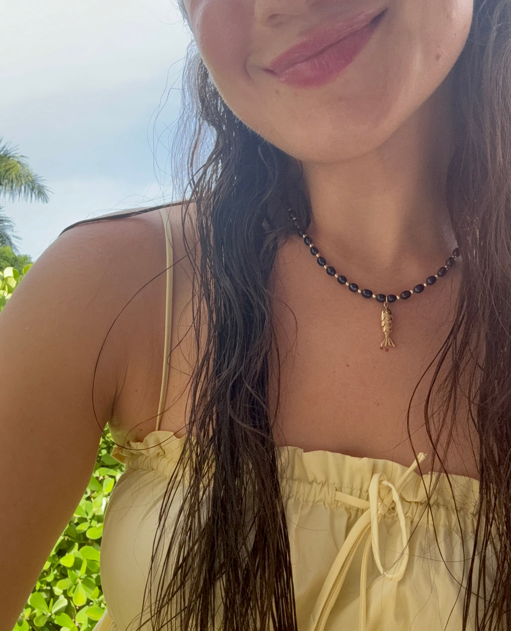 The Navy Fish Necklace